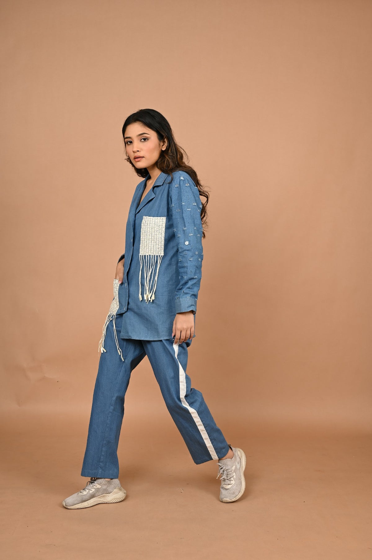 The Colorblock Denim Set