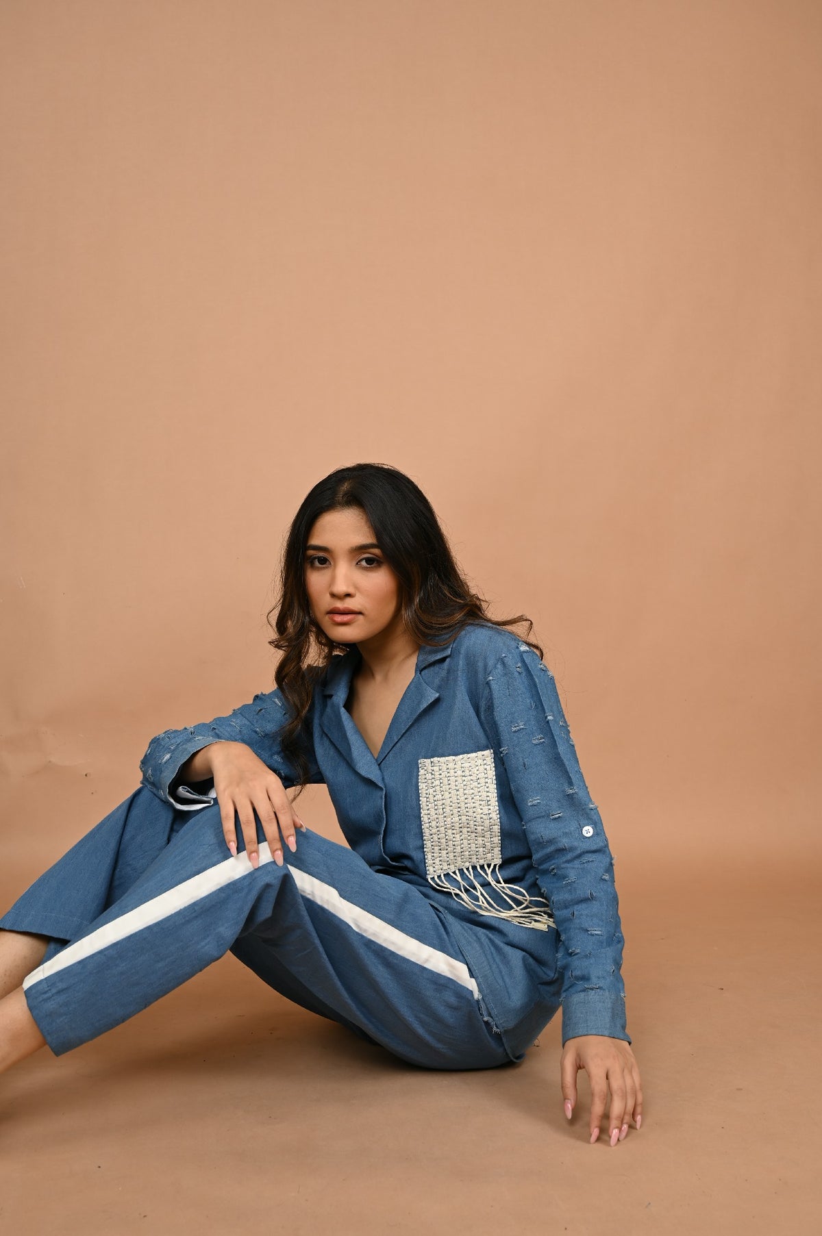 The Colorblock Denim Set