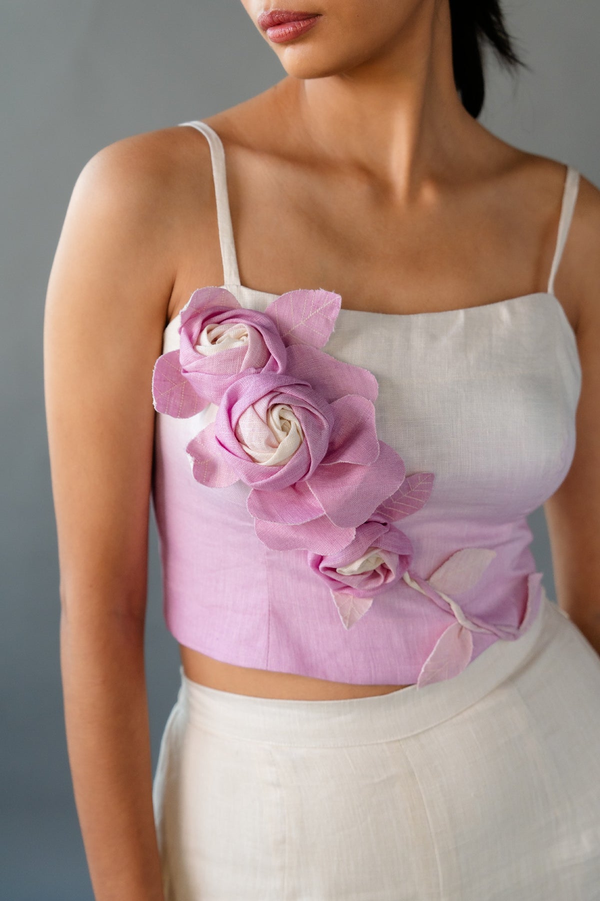 Mauve Shaded Bustier + Pant