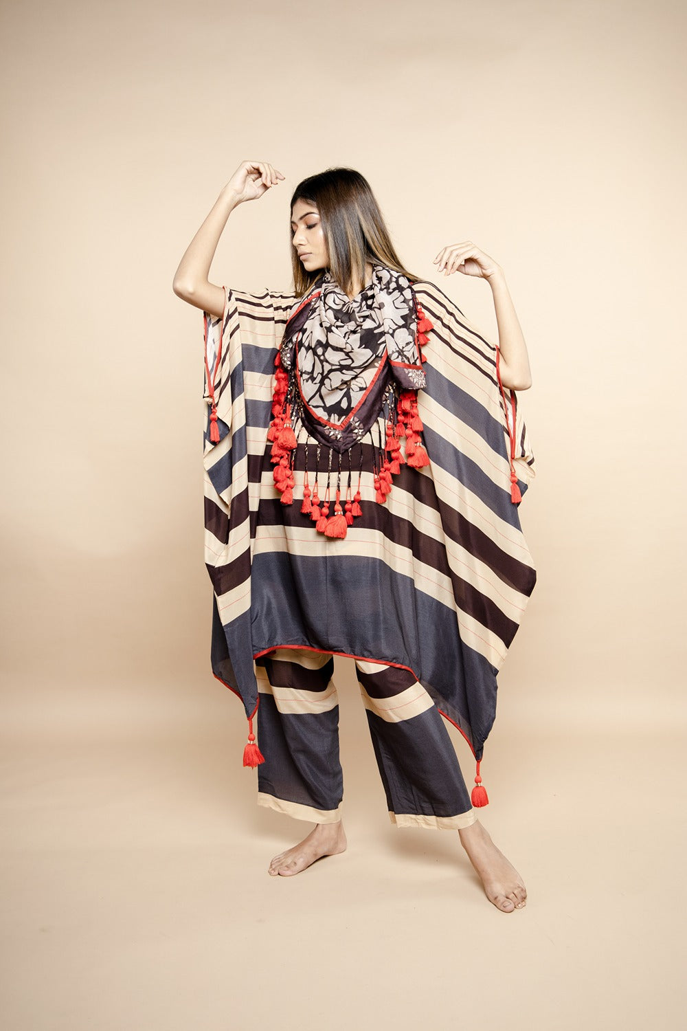 BOLD STRIPE KAFTAN COORD