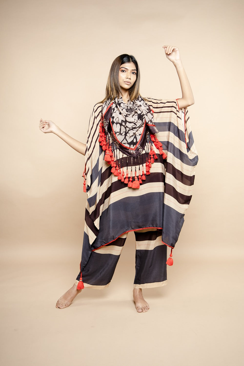 BOLD STRIPE KAFTAN COORD