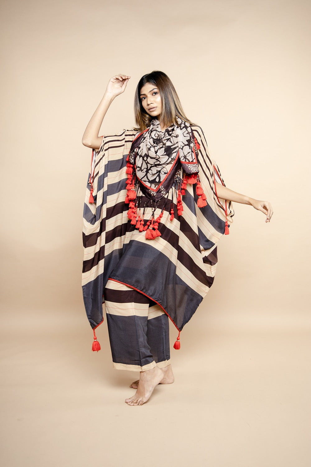 BOLD STRIPE KAFTAN COORD