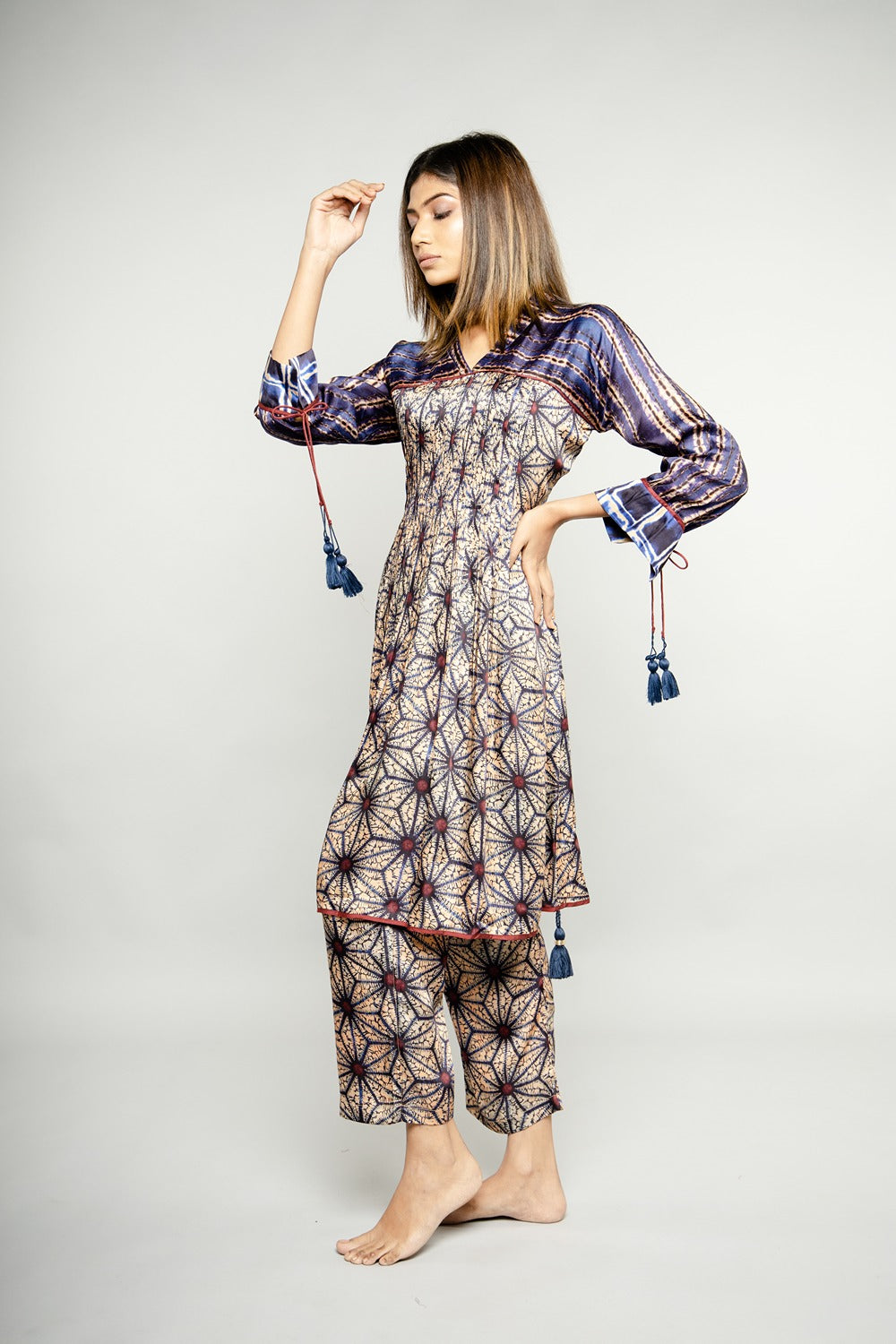 Printed tunic coord