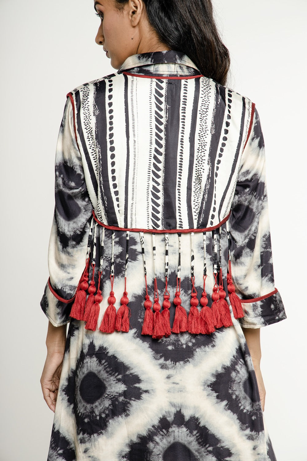 IKAT JACKET TUNIC SET