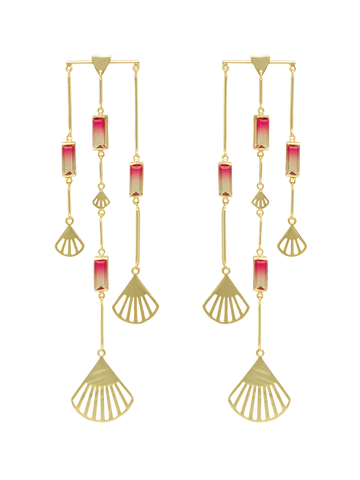 Melon Dew Chandelier Earring