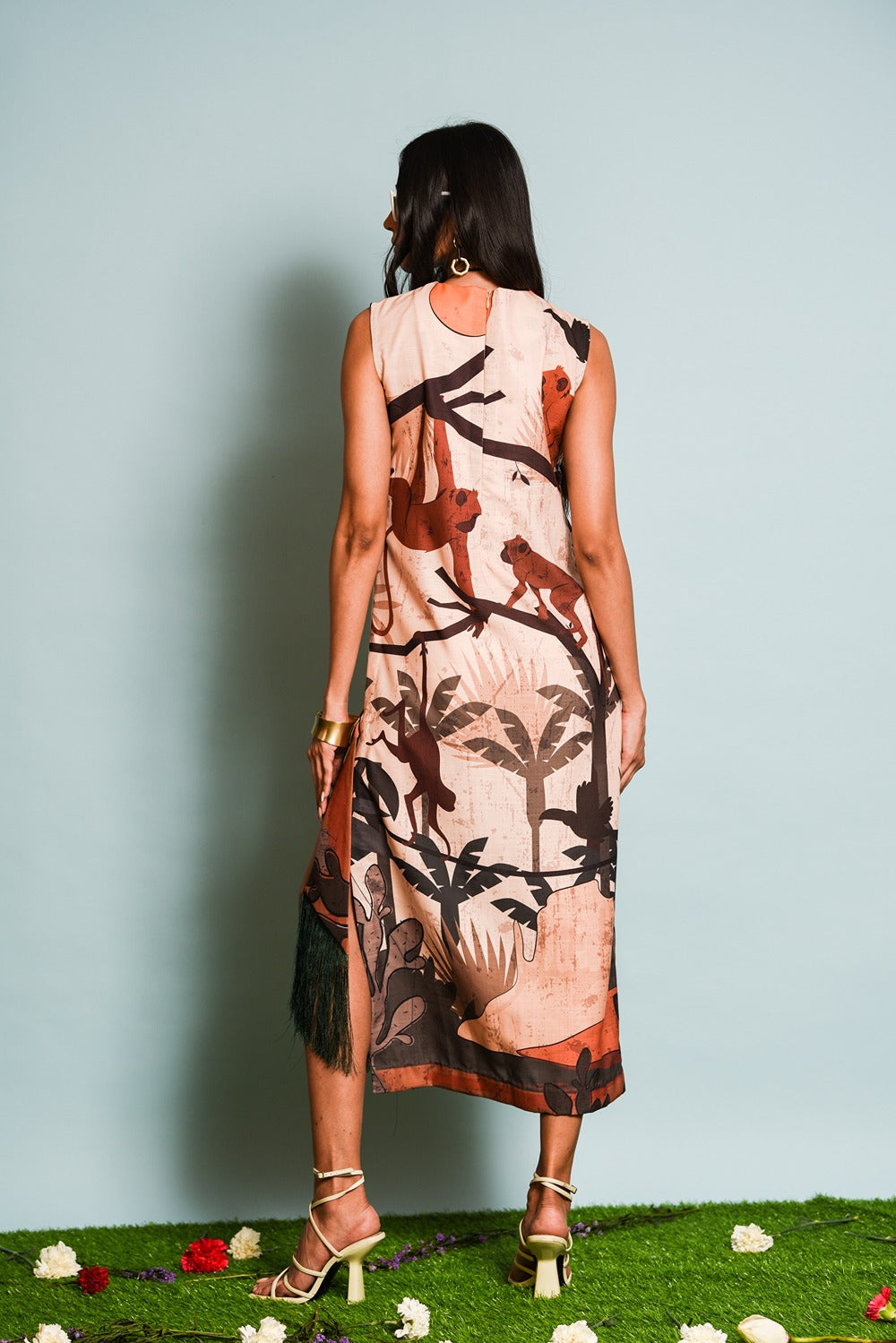 SAFARI PRINT DRESS