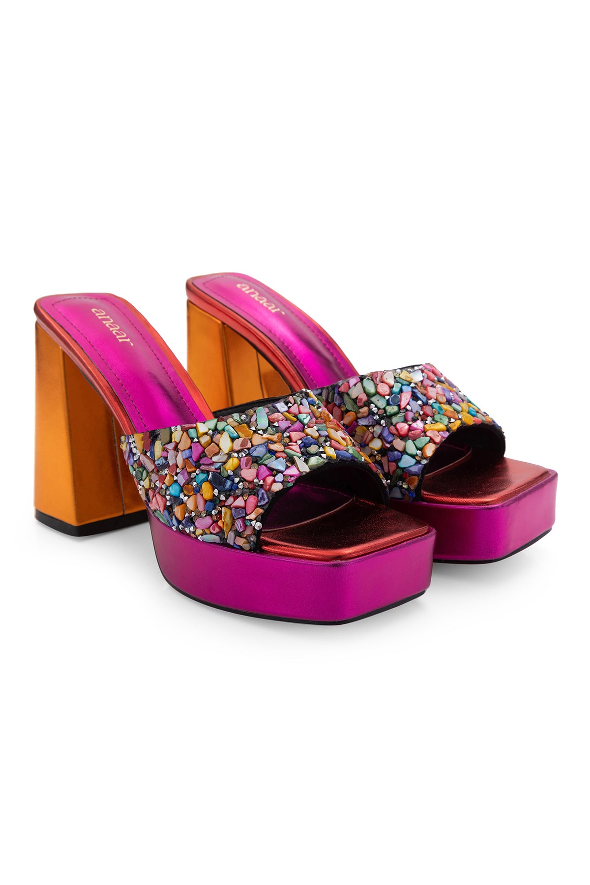 Sultry Sunset Wedding Platform Sandals