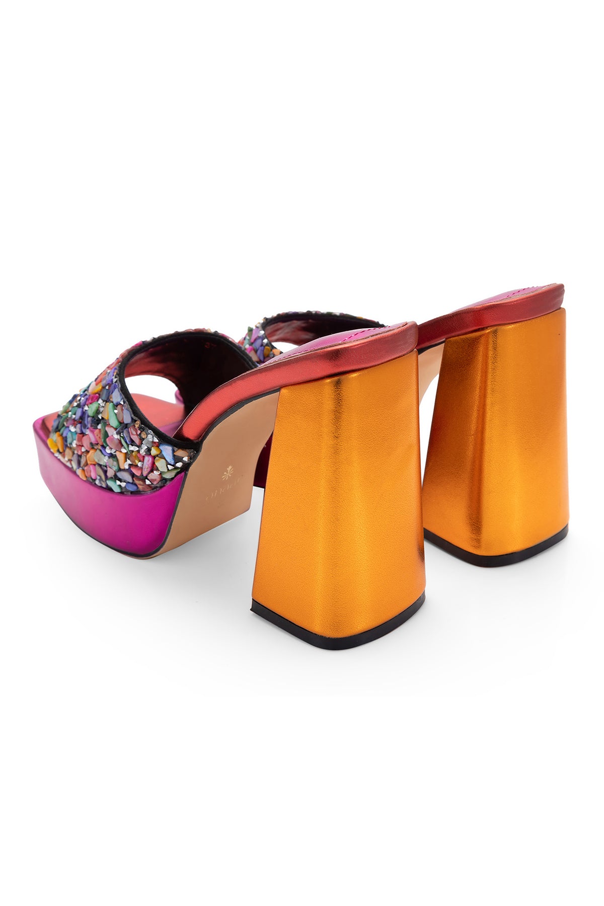 Sultry Sunset Wedding Platform Sandals