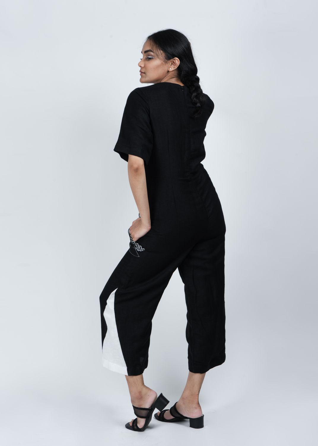 Black V Jumpsuit