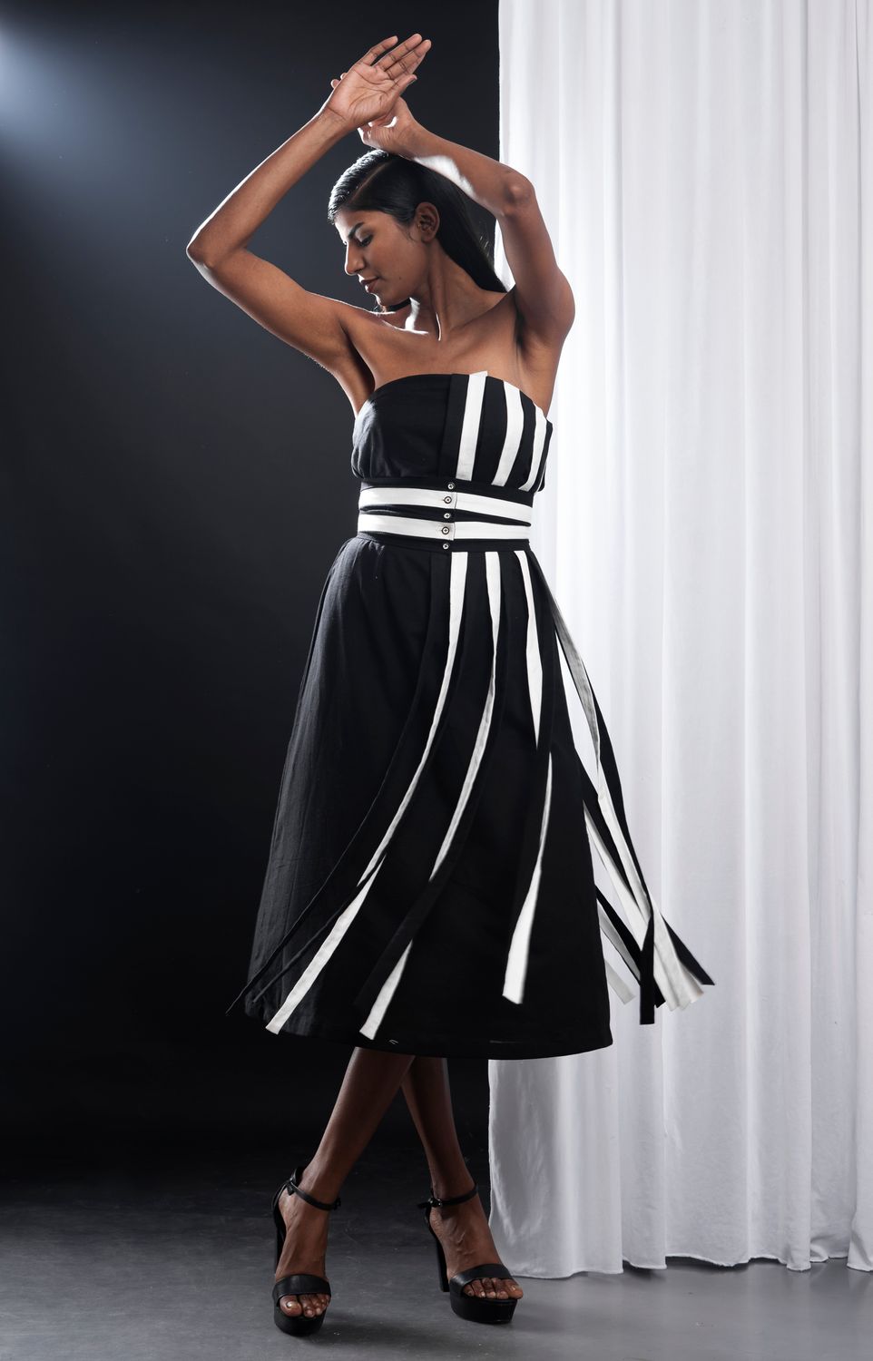 Piano Off Shoulder Dress