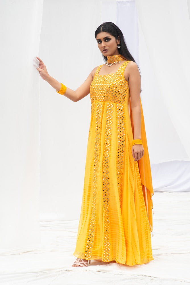 Anarkali With Dupatta