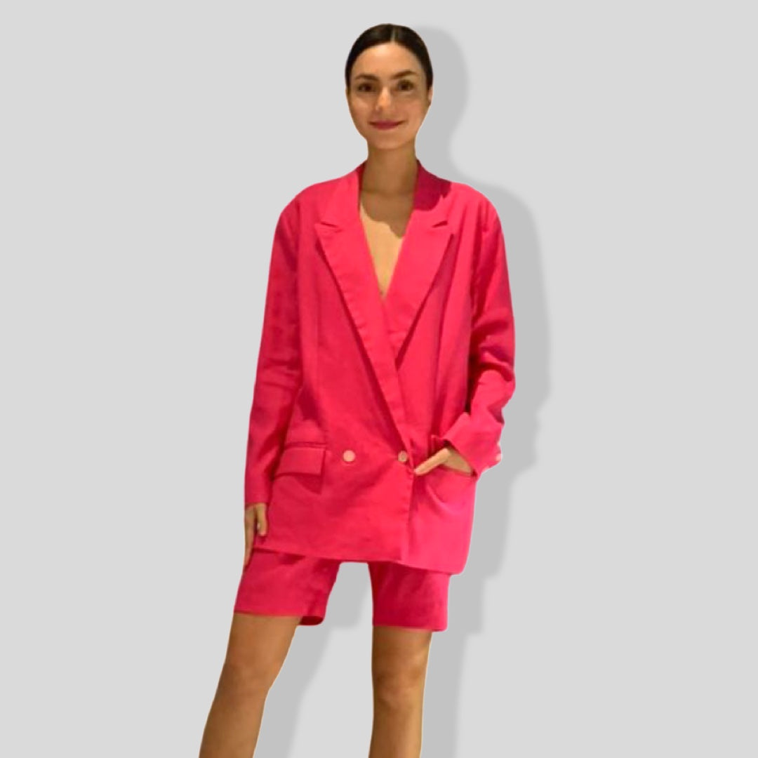 Oversized Hot Pink Blazer