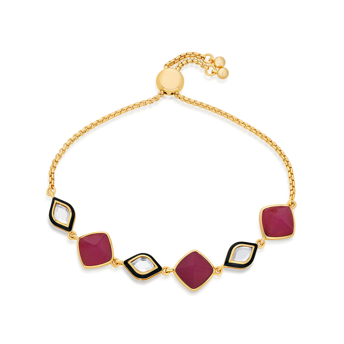 Begum Haute Pink Mirror Bracelet