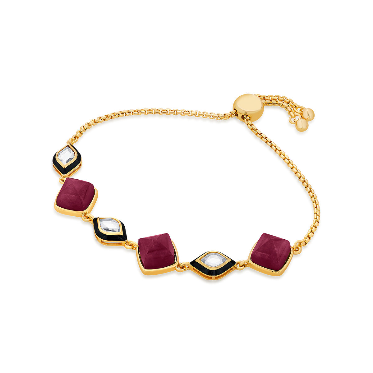 Begum Haute Pink Mirror Bracelet