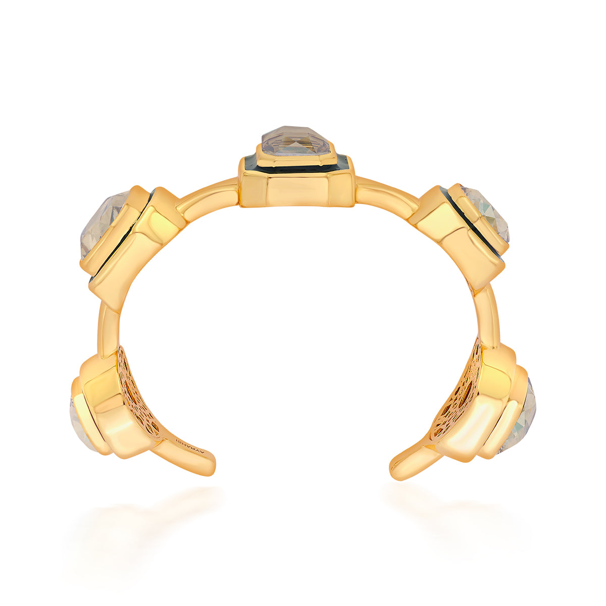 Bling Multi-Crystal Bezel Cuff