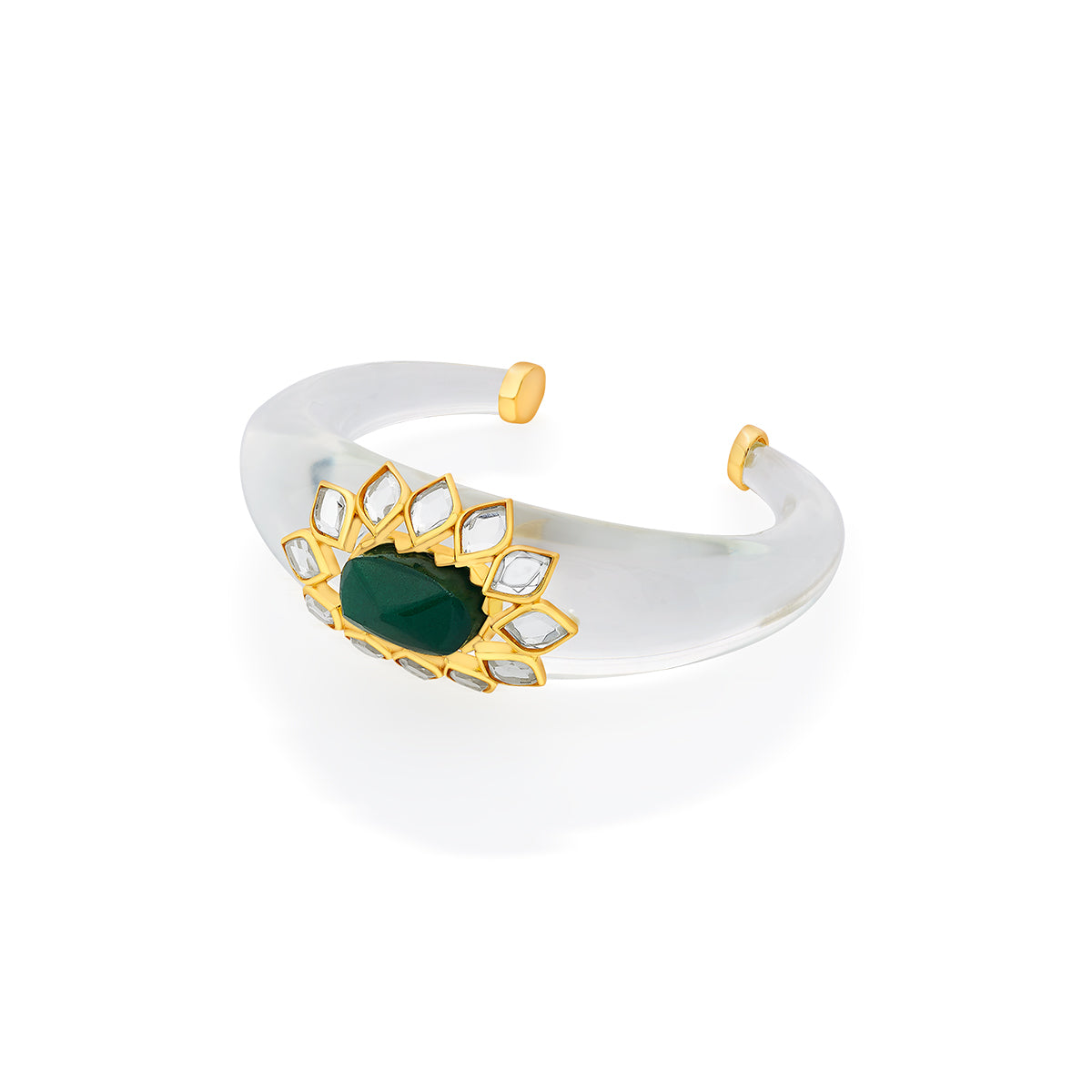 Begum Haute Evergreen Resin Cuff