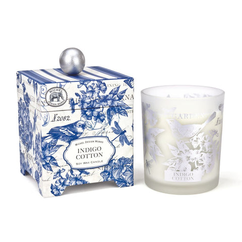 Indigo Cotton Small Candles