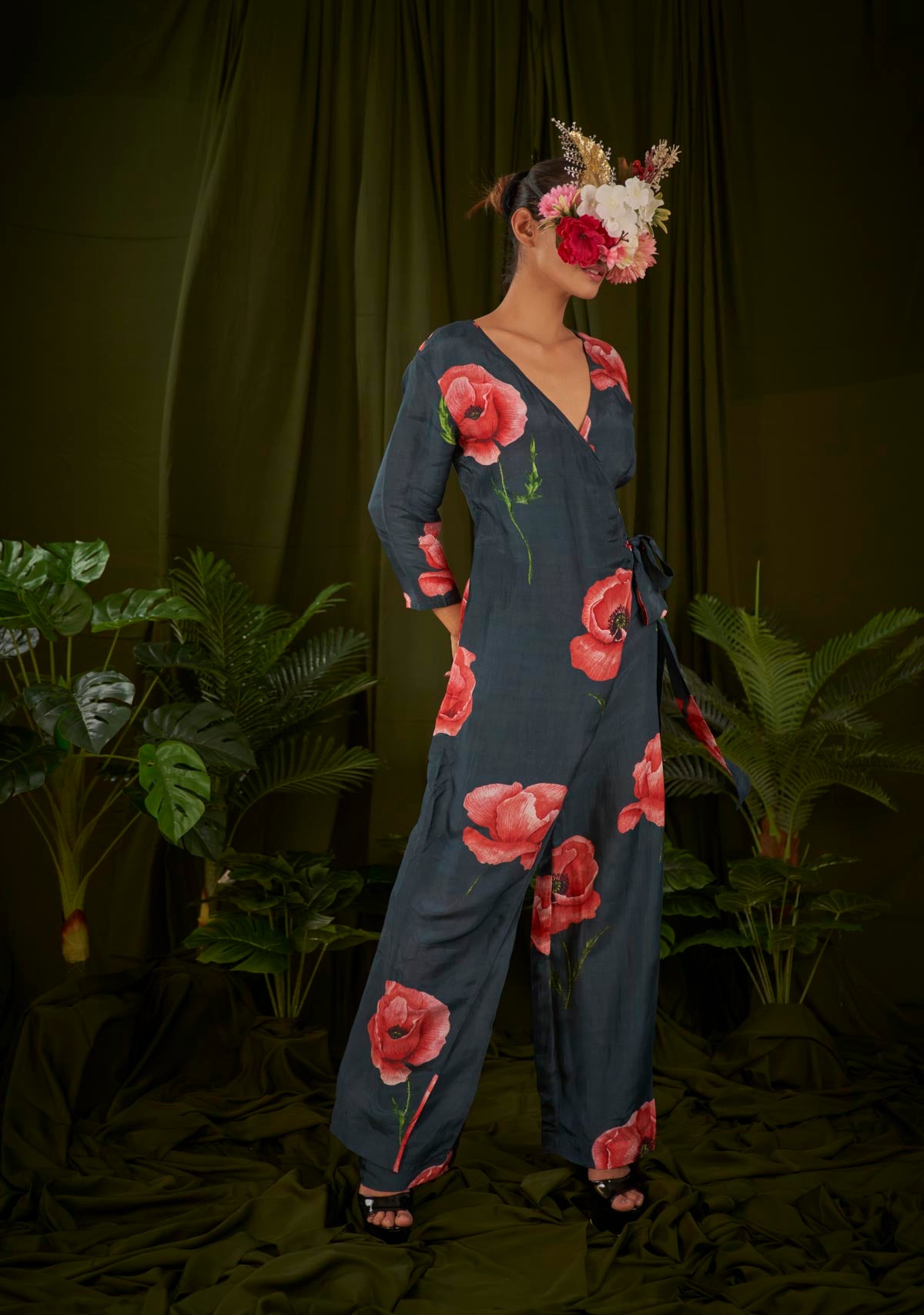 Windflower Navy Blue Jumpsuit