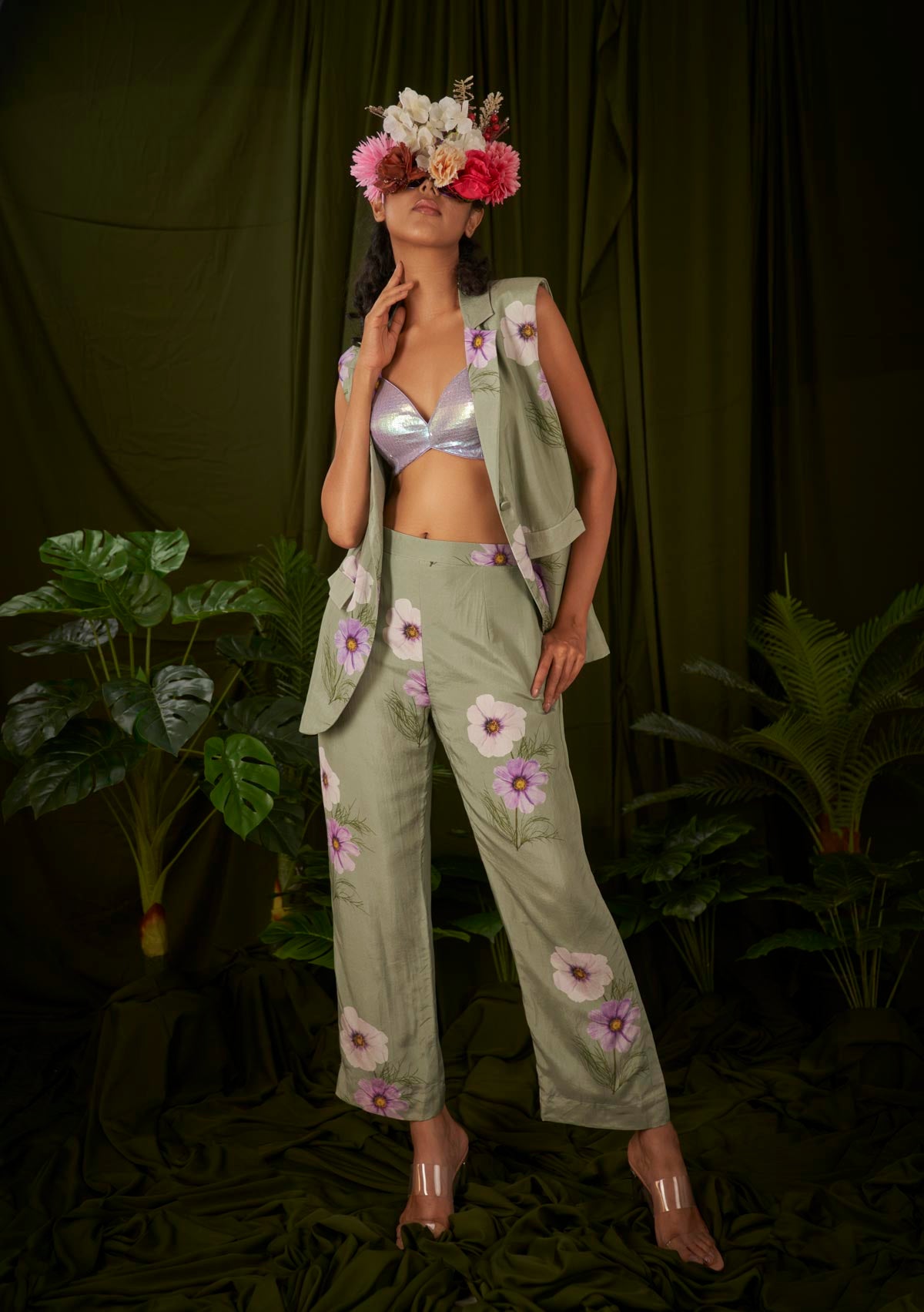 Windflower Sage Green Pant Suit