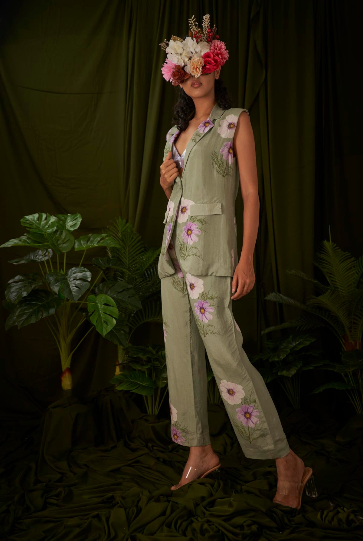 Windflower Sage Green Pant Suit