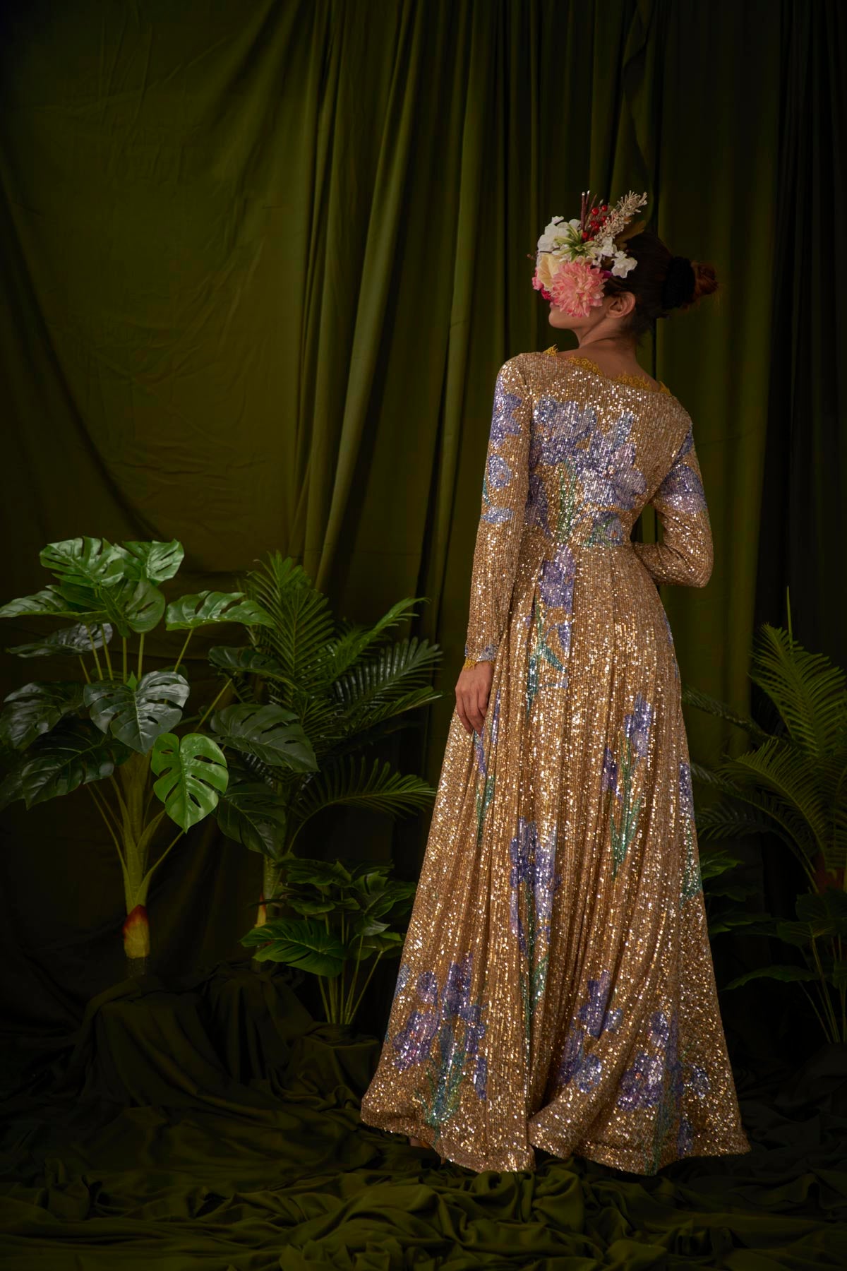 Wild Saffron Mustard Gown