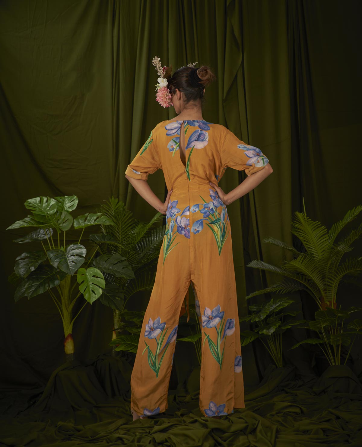 Windflower Mustard Jumpsuit