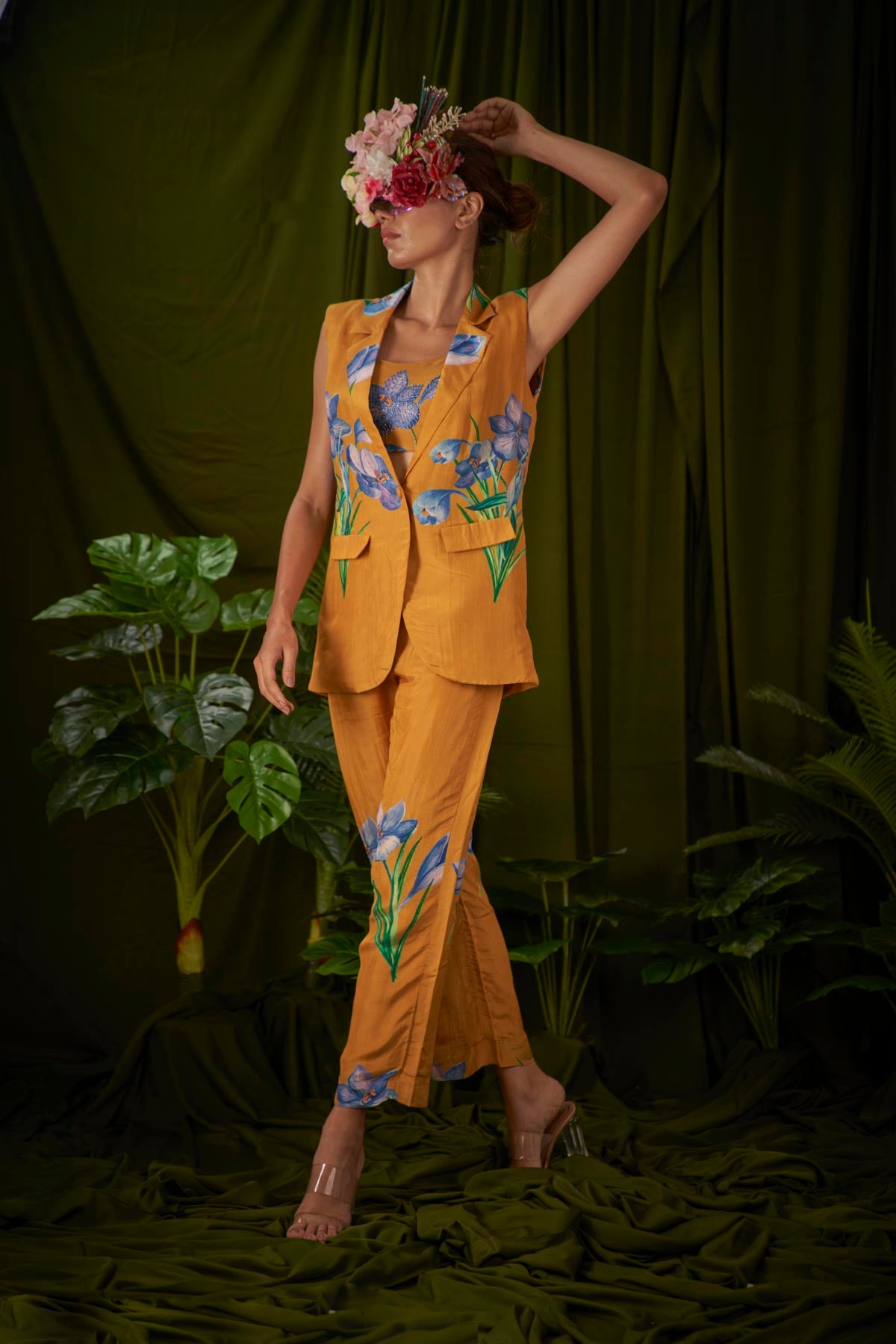 Windflower Mustard Pant Suit