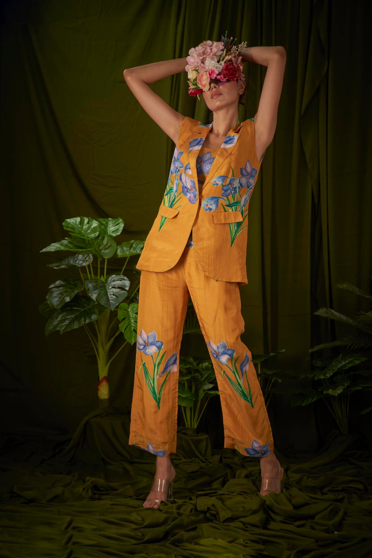 Windflower Mustard Pant Suit