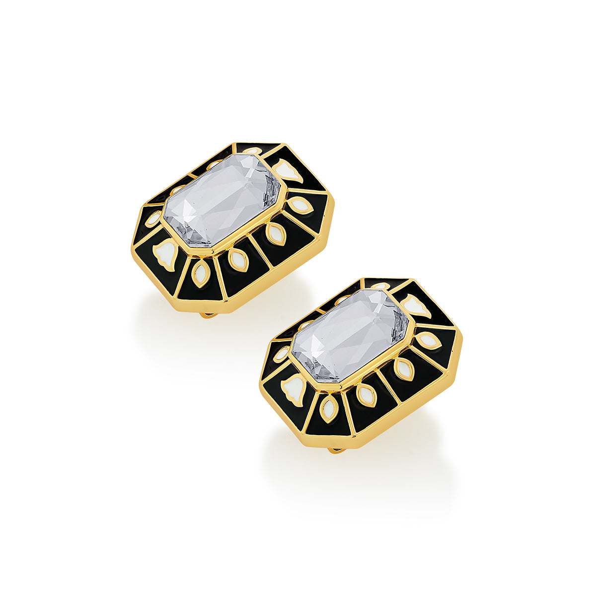 Blaze Crystal Enamel Studs