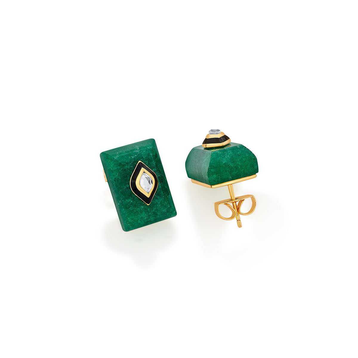 Begum Haute Evergreen Baroque Studs