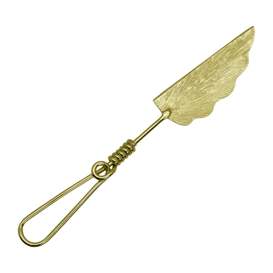 Candra Cake Server/Knife in Gold