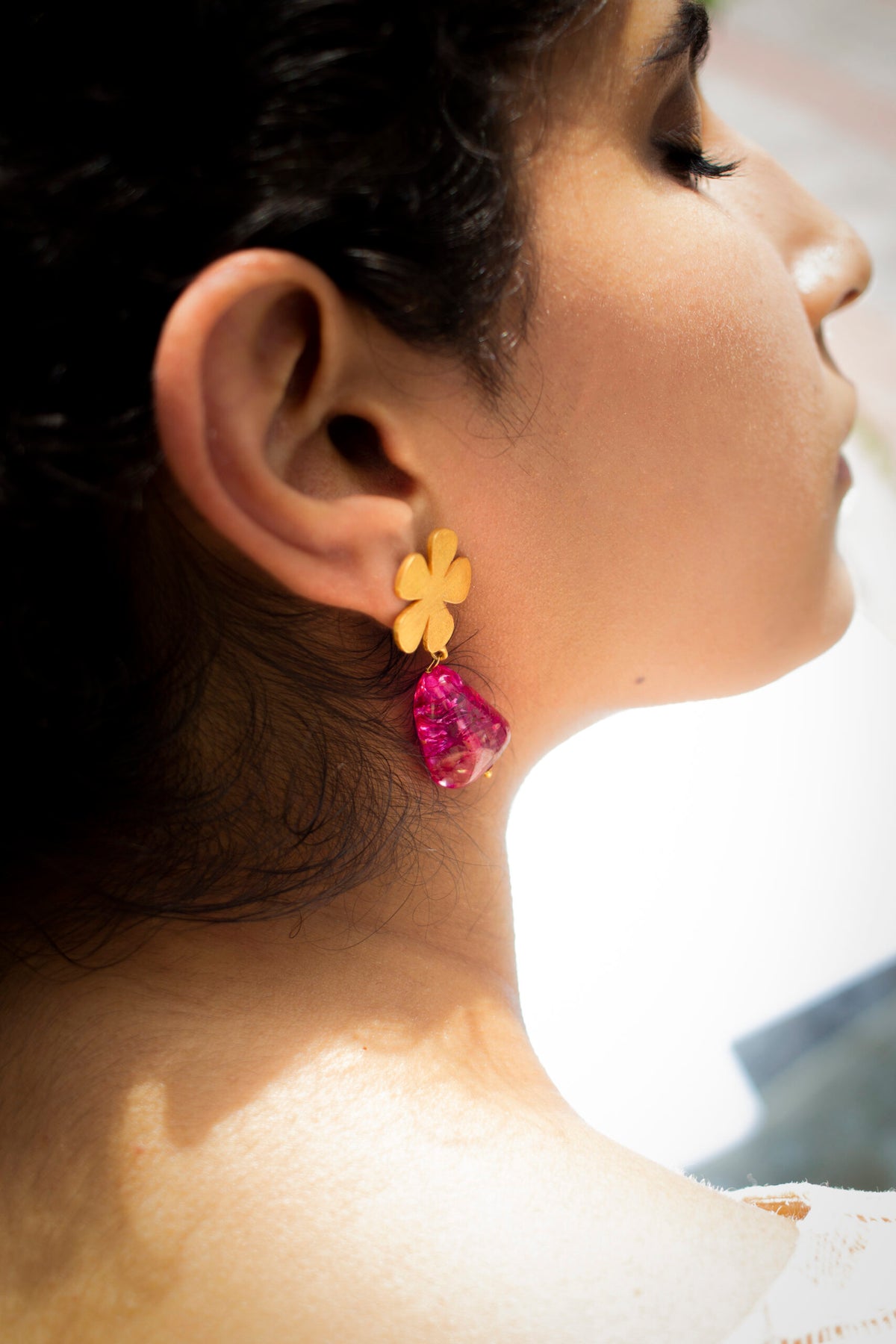 Fleur Stone Earrings