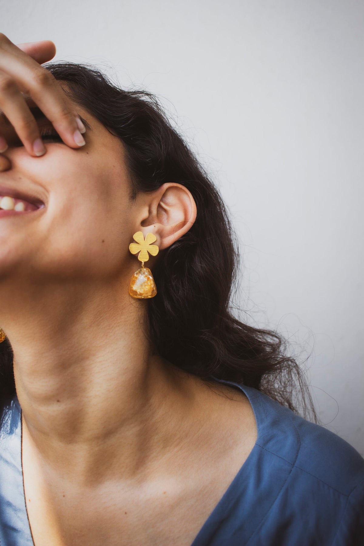 Fleur Stone Earrings