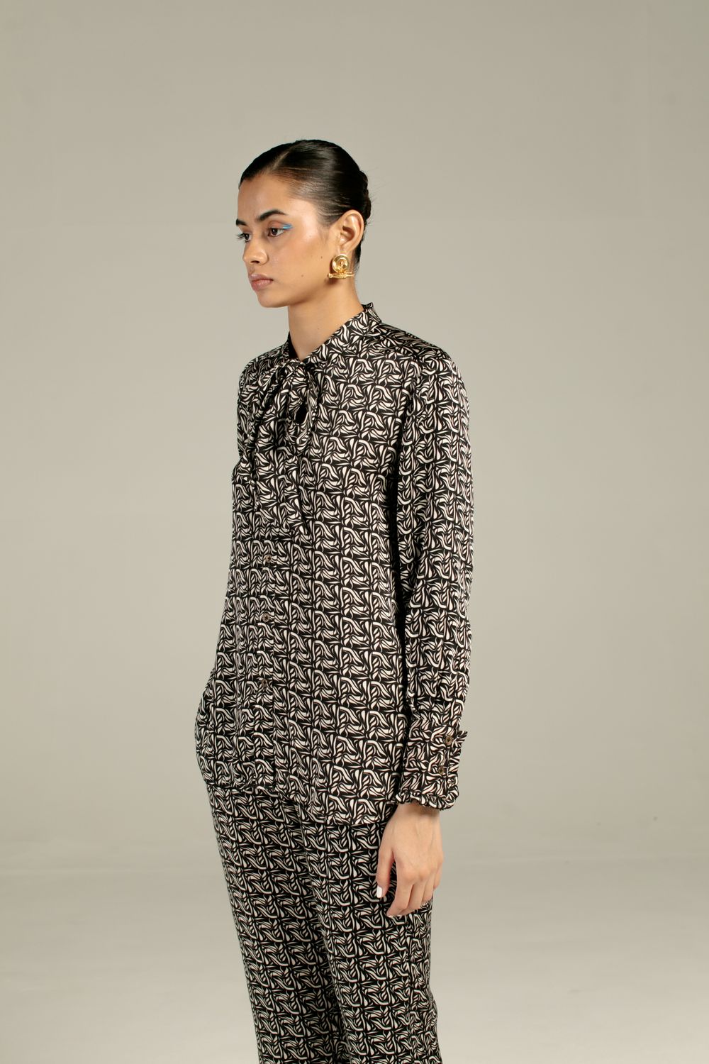 Azulik Knot Shirt And Trousers Co-ord