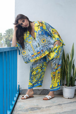 Yellow Printed Shirt