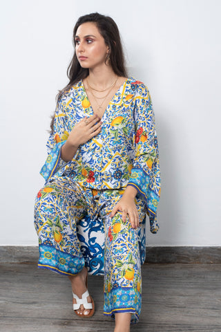 Majolica Printed Trouser